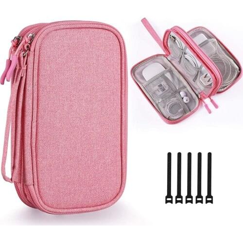 Electronic Accessory Organizer Universal Travel Cable Organizers Bag Storage Handy Case For Adapter Cord Charger Earphone