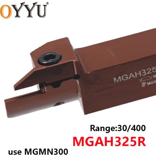 Original MGAH MGAH325R MGAH325R13-30/50 MGAH325R15-50/80 MGAH325R17-80/160 MGAH325R18-160/400 Lathe Cutter Shank use MGMN300