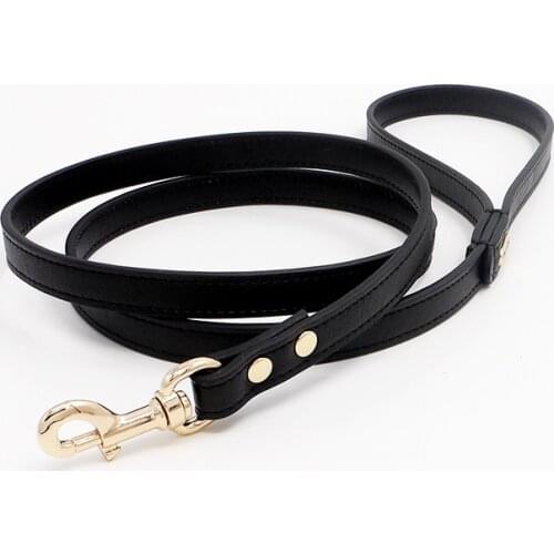Genuiner Leather Pet Collar Leash Boutique Dog Collar Luxurious Soft Leather Dog Collar Lead Upscale Distinguished Designer