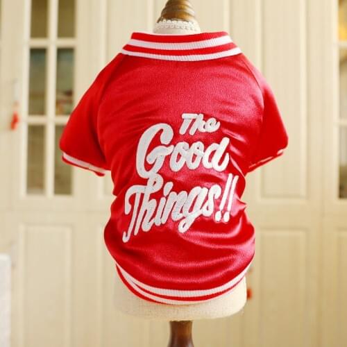 PETCIRCLE Pet Clothes Teddy Pomeranian Dog Clothing Autumn And Winter Thick Warm Cotton Jacket Wine Red Jacket Coat