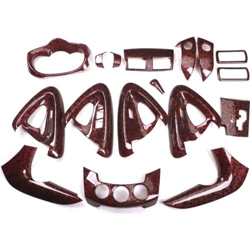 Whole Set Car Interior Trim For Toyota Rav4 2009 2010 2011 2012 Left Hand Drive Car Gear Shift Cover Window Lift Switch Stickers