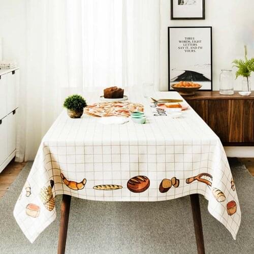 Cotton and linen rectangle tablecloth Nordic style table covers dust thick table cloth home kitchen Christmas banquet decoration