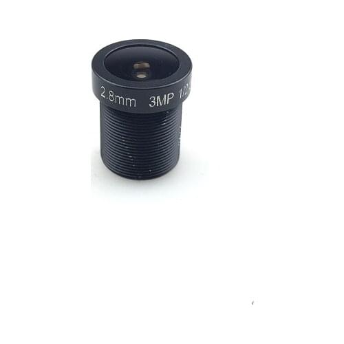 CCTV 1/2.5" F1:2.0 Fixed Iris IR 2.8mm 3.0MP Wide Angle Optional MTV Mount Lens For CCTV Camera