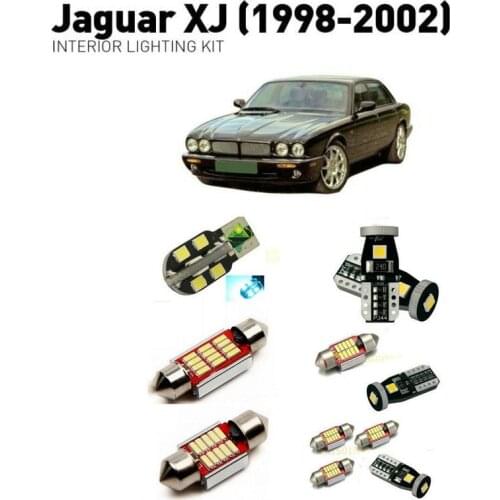 Led interior lights For Jaguar xj 1998-2002 13pc Led Lights For Cars lighting kit automotive bulbs Canbus