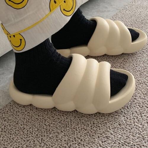 Womens Bathroom Slippers Platform Slip On Casual House Shoes Breathable Indoor Female Slipper Open Toe Slides Ladies Footwear