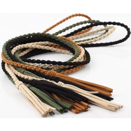 Ladies Tassles Belts Present Waist chain Woven Tassel Waistband Braided Belt Hot Sale waist rope Women decorated waist