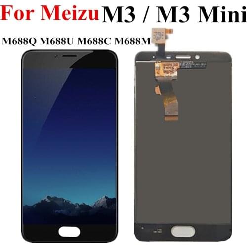 LCD For Meizu M3 mini LCD Display Touch Screen Digitizer Assembly M688Q M688C M688M M688U For Meizu Meilan 3 LCD