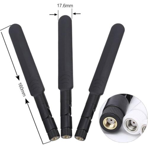 1PC 8dBi 2.4GHz 5GHz 5.8GHz Dual Band Wireless WiFi Router WLAN PCI Card Antenna RP-SMA Jack Male