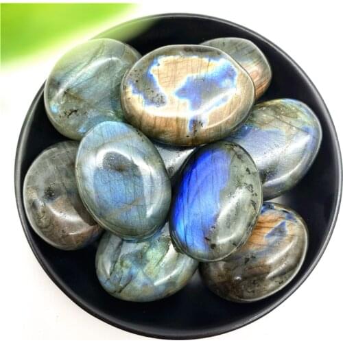 1PC Natural Raw Blue Labradorite Crystal Moonstone Raw Gemstone Ornament Polished Handicraft Natural Stones and Minerals