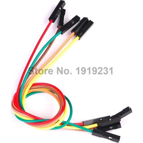 100PCS New 1P to 1P 20cm Female to Female jumper Wire Dupont Cable Color Random