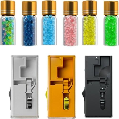 100pcs Mixed Fruit Flavor Bursting Beads Portable Cigarette Filter Capsule Push-Ball Box for Smoking Holder Accessories