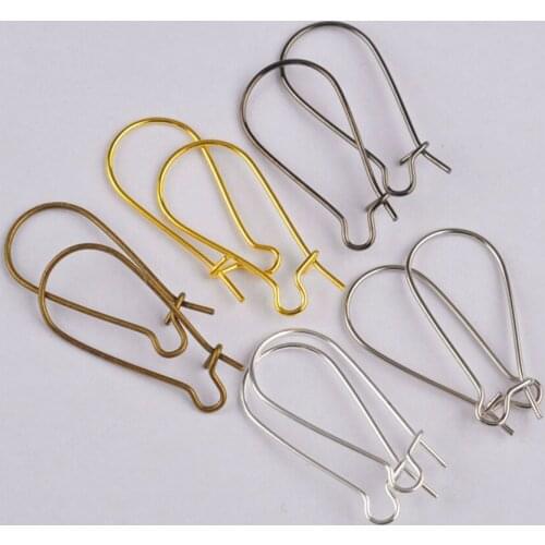 25mm 1000pcs U-shaped earring hooks ear hook earring findings jewelry accessories