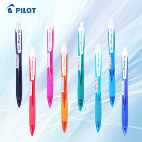 6pcs/lot Pilot Color Mechanical Pencil HRG-10R Activity Pencil Retractable Tip Soft Plastic Pen Grip School Stationery Supplies