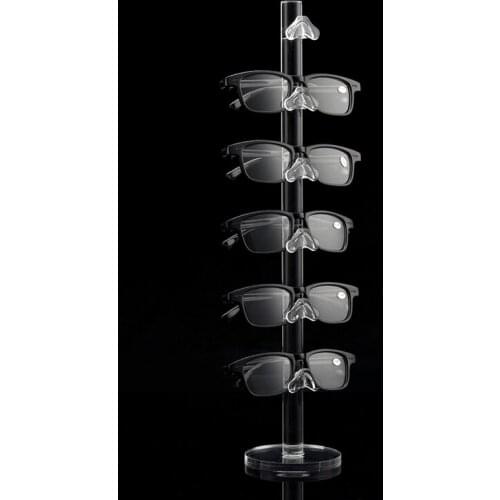 Acrylic Fashion Design 6 Pairs Sunglasses Eye Glasses Frame Rack Eyewear Counter Holder Display Stand Display Holder