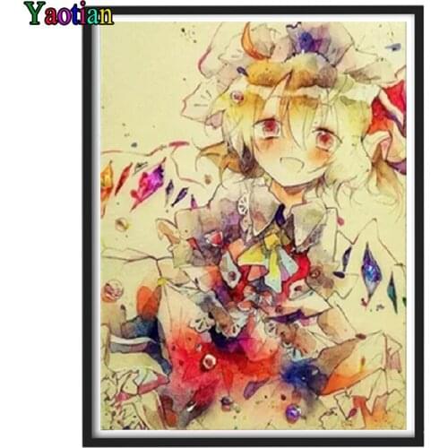 DIY Diamond Painting Anime Girl Diamond Embroidery Paint With Diamonds Cross Stitch Full Square Round Drill Mosaic Manual Gift