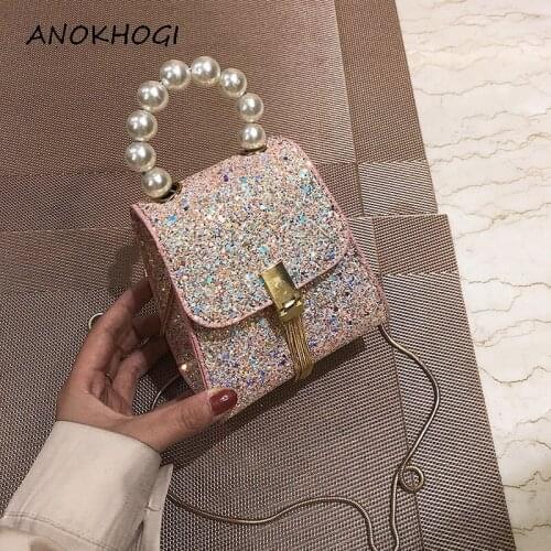 ANOKHOGI Womens Shiny Bags