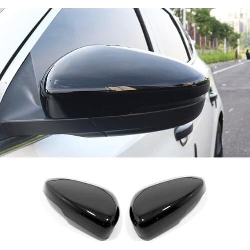 Autoface For MG MG6 2017-2020 Accessories ABS Carbon/Black Car Side Door Rearview Mirror Cover Decoration Trim Stickers 2pcs