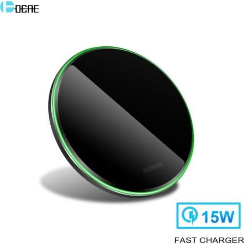 DCAE 15W Qi Wireless Charger For iPhone SE2 XS XR 11 Airpods Pro Fast Charging Station for Samsung S20 S10 USB CQuick Charge Pad