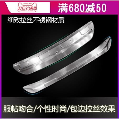 For Mazda CX-5 2013-2016 2pcs High-quality stainless steel Front Rear Bumper Protector Guard Skid Plate Sill Covers Car styling