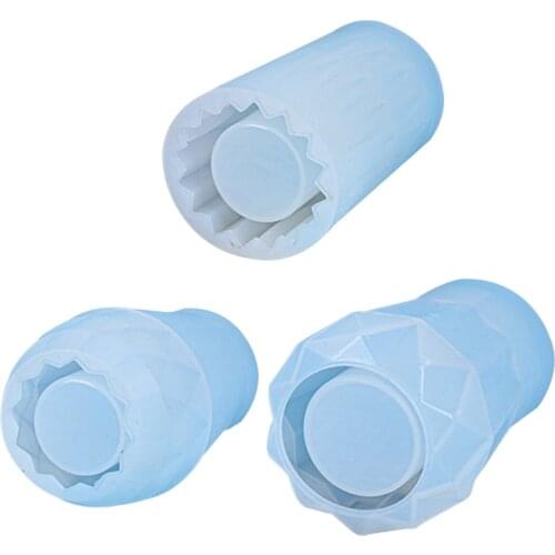 F3MF Vase Crystal Epoxy Resin Mold Flowerpot Plant Pot Silicone Mould DIY Crafts Home Decorations Casting Tools