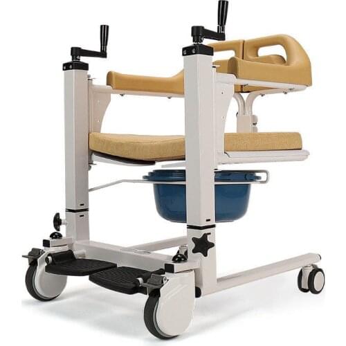 Hot sale wheelchair mobile lift wheelchair lift toilet seat commode chair with wheel seat height adjustable wheelchair