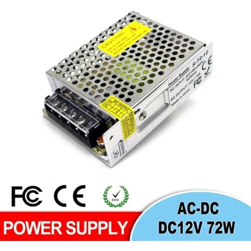 Power Supply DC 12V 15V 18V 24V 25W 36W 48W 60W 72W Lighting Transformers 110v 220v AC to DC12V DC24V DC15V DC18V SMPS For Light