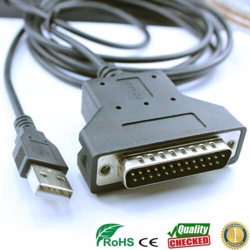 Silabs cp2102 usb rs232 db25 adapter usb serial db25 adapter for barcoder printer scanner serial cable