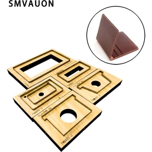 DIY Leather Short Wallet Card Case Coin Purse Wallet ID Case Applicable Die Cutting Machine