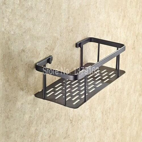Black Oil Rubbed Brass Bathroom Accessory Bath Shower Soap / Sponge Tray Caddy Basket Wire Storage Rack Wall Mounted aba528
