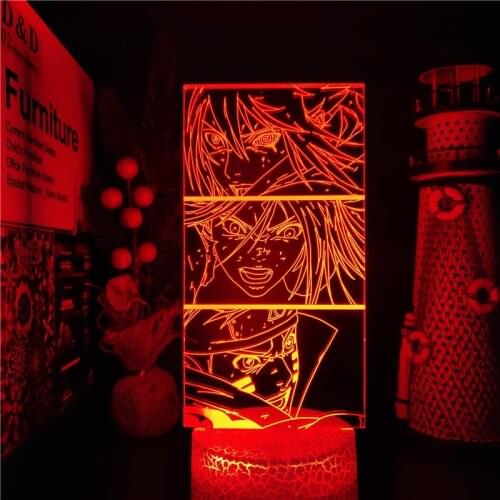 Naruto 3D Night Light Uzumaki Naruto Sasuke Sakura Shippuden LED Lamp Anime Figure Lampara Bedroom Decoraion Lighting Manga Lamp