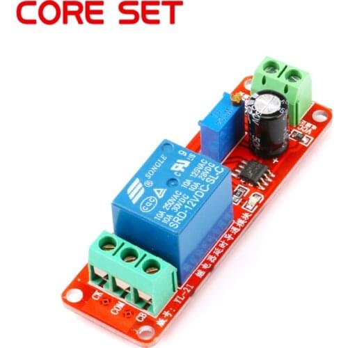 NE555 0~10S DC 12V Time Delay Adjustable Relay Module Shield Timer Switch Turn-On Relays Pulse Generation Duty Cycle