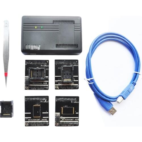 Newest Nand ProMan Professional Programmer+TSOP48 Zif Adapter,Nand Flash programmer,Repair Tool for DVD GPS/Data Recovery