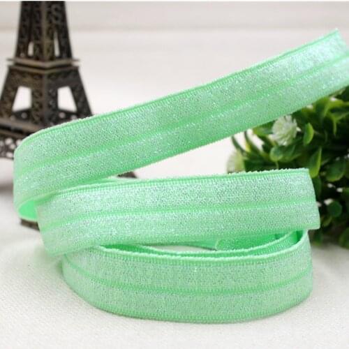 151023143 , 5/8 '' 16mm solid shiny elastic ribbon, 5 yards, DIY production headwear accessories, clothing accessories