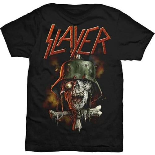 Official Slayer Soldier Cross Metal Band T-Shirt