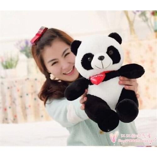 About 30cm panda red heart i love you panda plush toy ,birthday gift h958