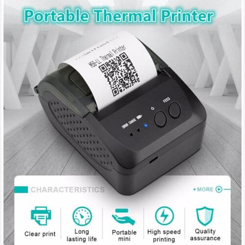 Support E-Boleta Portable 58mm Bluetooth Thermal Receipt Printer Pocket Mini Wireless Printer Bill Impresoras EBOLETA del SII