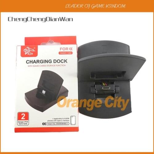 Portable USB Type-C Charging Dock for Nintend Switch Console Charger Base Stand Station for NS Switch Lite Game Card Slot