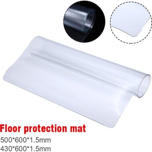 PVC Non-slip Waterproof Carpet Plastic Transparent Rectangular Pad Wooden Floor Protection Mat Home Office Door Chair Desk Rug