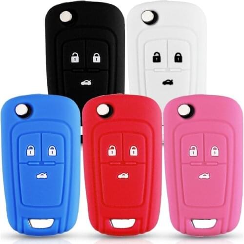 Silicone remote car keys Cover Case For OPEL VAUXHALL Astra J Corsa E Insignia Zafira C For Chevrolet Cruze Aveo Lova