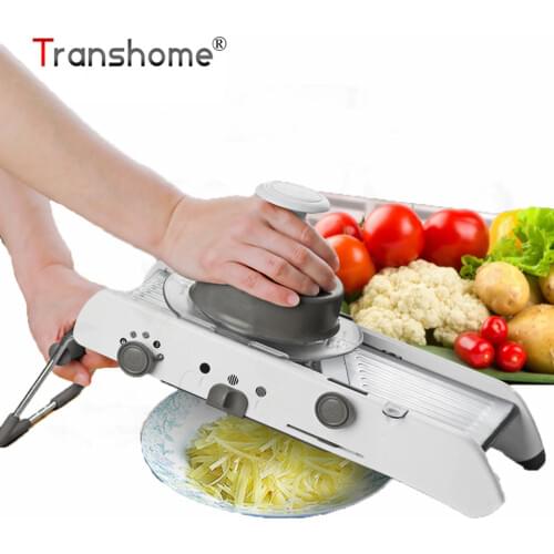 Transhome Mandoline Vegetables Cutter Slicer Adjustable Manual Potato Cutter Cucumber Carrot Grater Kitchen Gadgets Tools 2019