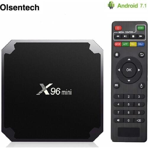 Android 7.1 Smart TV BOX X96 mini 2GB/16GB TVBOX X 96 mini Amlogic S905W H.265 4K 2.4GHz WiFi Media Player X96mini Android Box