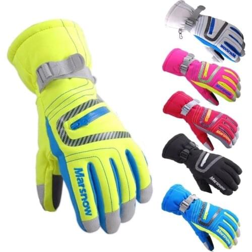 Winter Warm Snowboarding Ski Gloves men women Kids Snow Mittens Waterproof Skiing Breathable Air S/M/L/XL