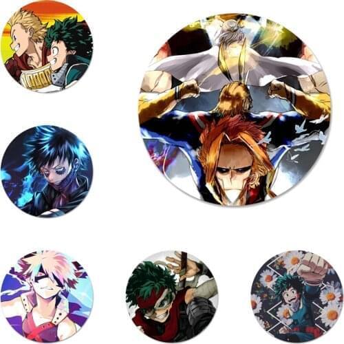 My Hero Academia anime Pattern Icons Pins Badge Decoration Brooches Metal Badges For Backpack Decoration 58mm