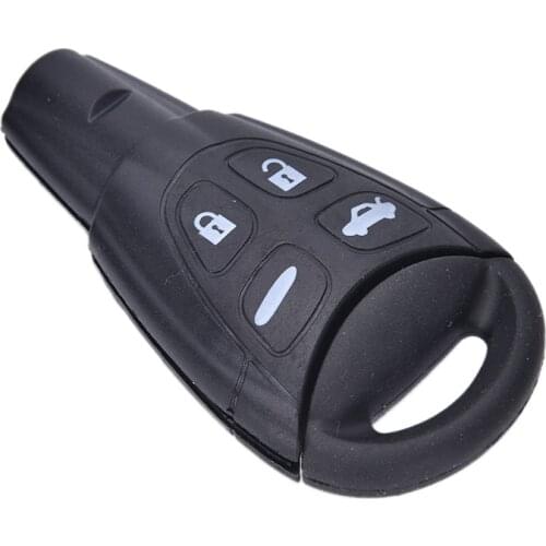 1PC Replacement 4 Button Remote Key Fob Case Cover Shell Pad + Insert for SAAB 93 95