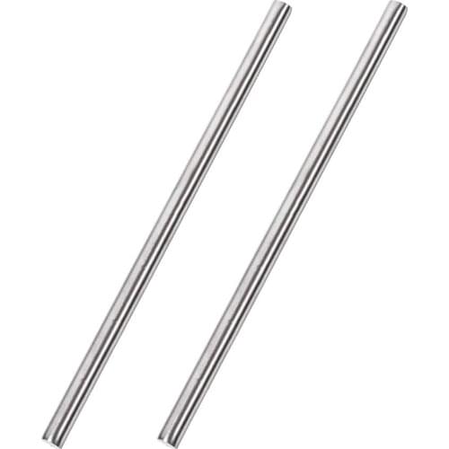 5 mm x 200 mm 304 stainless steel solid round rod DIY craft-2 pieces