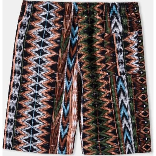 2021 African Clothes Man Summer Fashion New Hawaiian Holiday Style Trendy Fashion Mens Flower Printed Shorts Beach Pants