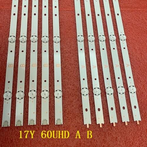 5set=50 PCS LED Backlight strip for SONY KD-60X690E 17Y 60UHD A B rev02 5led 170209 170309 SVG600A36-A B S600DUC-1 KCL60