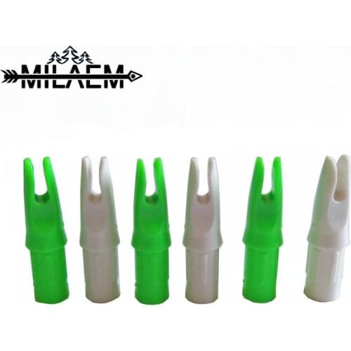 50 Pcs Archery Arrow Nocks OD 8.8 mm ID 7.6 mm Plastic Nock Insert Arrow Nocks For Shooting Hunting Accessories