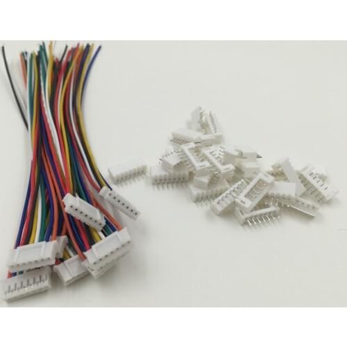 2.0mm PH 7-Pin Male Female Connector with Wire x 20 Sets 120MM