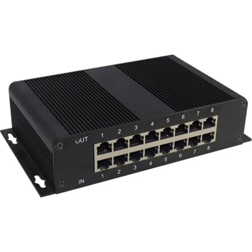 8-Channel Gigabit Network Signal Protection Device-Surveillance Switch for Camera Network Switch